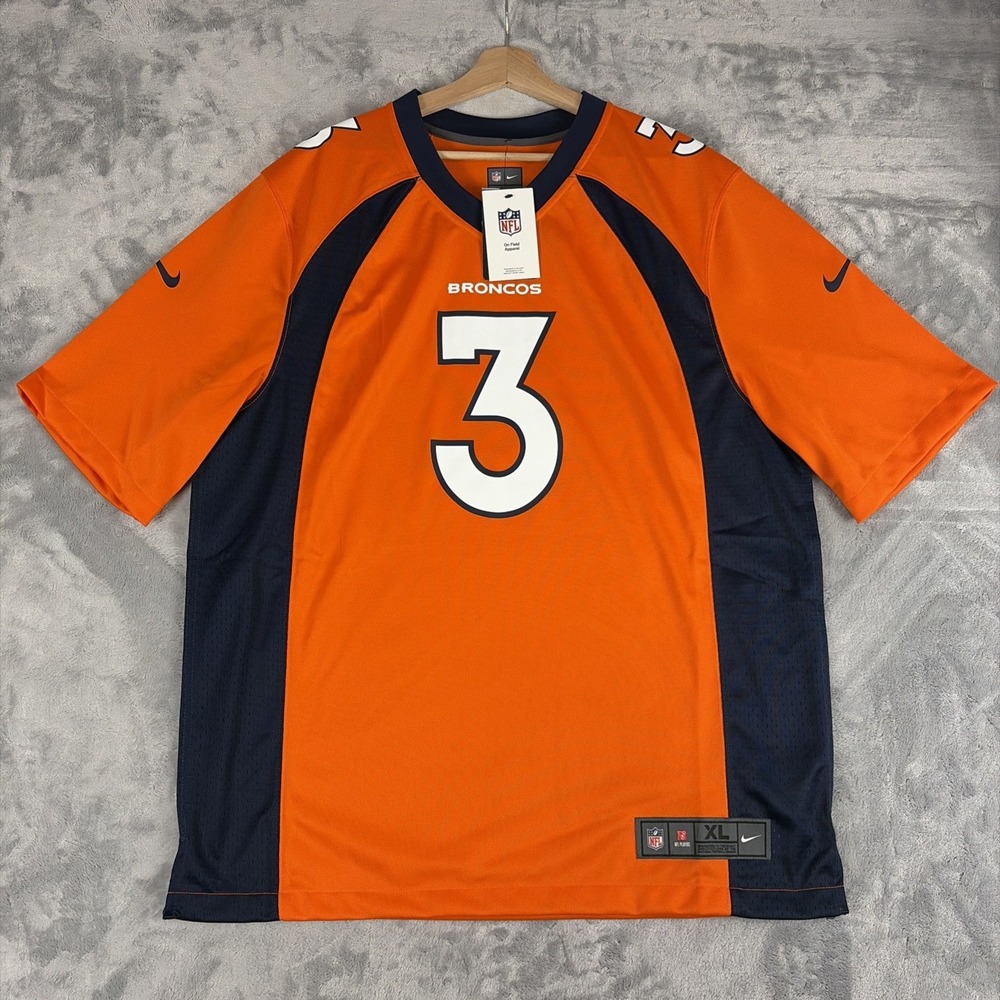 Nike Denver Broncos Russell Wilson NFL On Field Football Jersey Mens XL NWT
